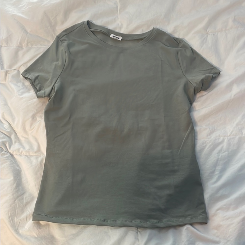 Garage Fitted Green Short Sleeve Tee